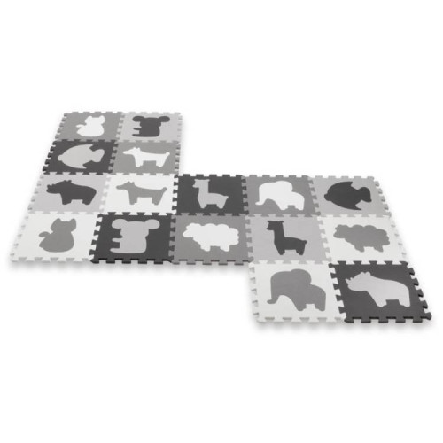 Soft game massage mat Puzzles EVA Gray-white